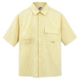 TheNorthFace北面短袖衬衫男2026春夏户外防晒防泼水翻领工装8G05