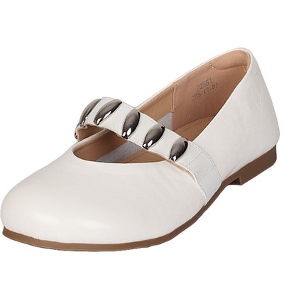 胖mm鞋宽胖脚单鞋41-43大码女鞋2025夏新款时尚舒适玛丽珍小皮鞋