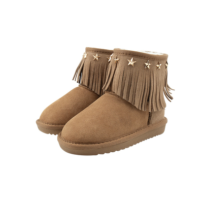 ExtraOne儿童流苏防滑雪地靴