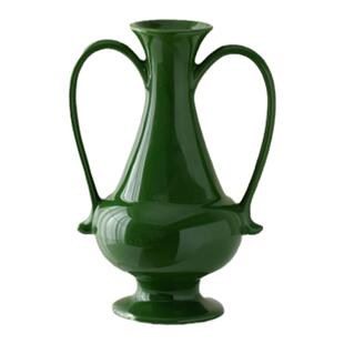 CoolerColour复古绿陶瓷花瓶花器干花水培插花家居艺术摆件小众