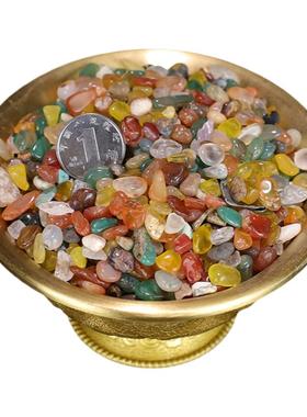 七彩玛瑙小号七宝石供修曼扎装藏