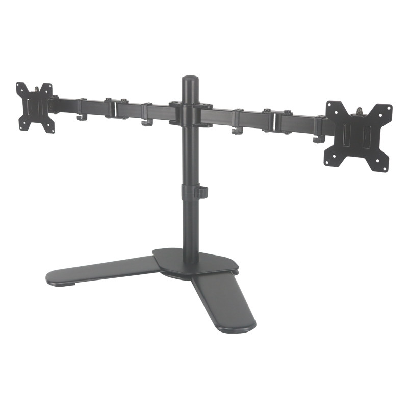 多功能双屏桌面自由升降液晶电脑显示器支架多屏拼接万向旋转架子