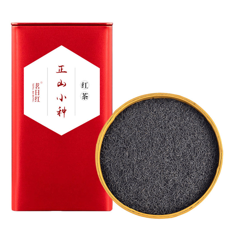 新茶特细正山小种茶叶 正品特级浓香型武夷山红茶 散装罐装茗日红
