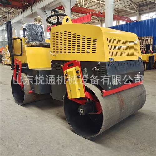 2吨体育场沥青铺路压路机双钢轮压路机路面草坪驾驶型压实机
