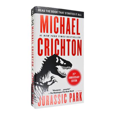 【现货】Jurassic Park 侏罗纪公园 Michael Crichton 迈克尔·克莱顿 电影原著小说 口袋版 英文原版书 经典小说 正版进口