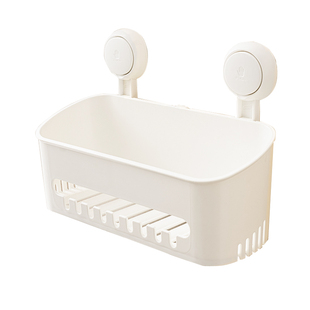 【 董璇同款】太力浴室吸盘式置物架厕所免打孔墙上收纳盒卫生间