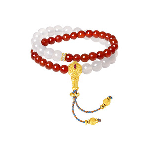 周大生转珠阁国风吉瑞呈祥玛瑙手串银S925手链轻奢高级感生日礼物