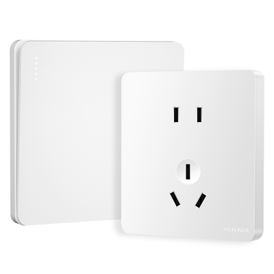 无边框86型开关插座HONYAR/鸿雁