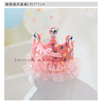 Розовые блестки для ногтей, заколка для волос