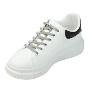 白色懒人鞋带绳运动松紧弹力免绑免系儿童鞋带固定神器老爹高帮