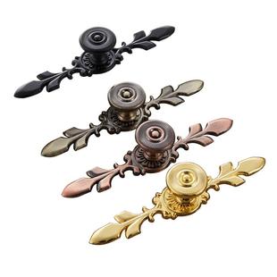 厨具欧式家具柜门抽屉单孔复古仿古拉手青古红古金色衣柜黑色把手