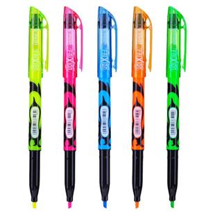 日本Pilot百乐可擦荧光笔学生划重点专用彩色记号笔柔光不伤眼SW-FL标记笔淡色系彩色笔做笔记摩磨擦