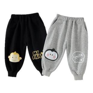 男童裤子春秋款儿童卫裤女童运动裤秋季宝宝秋装休闲长裤秋冬外出