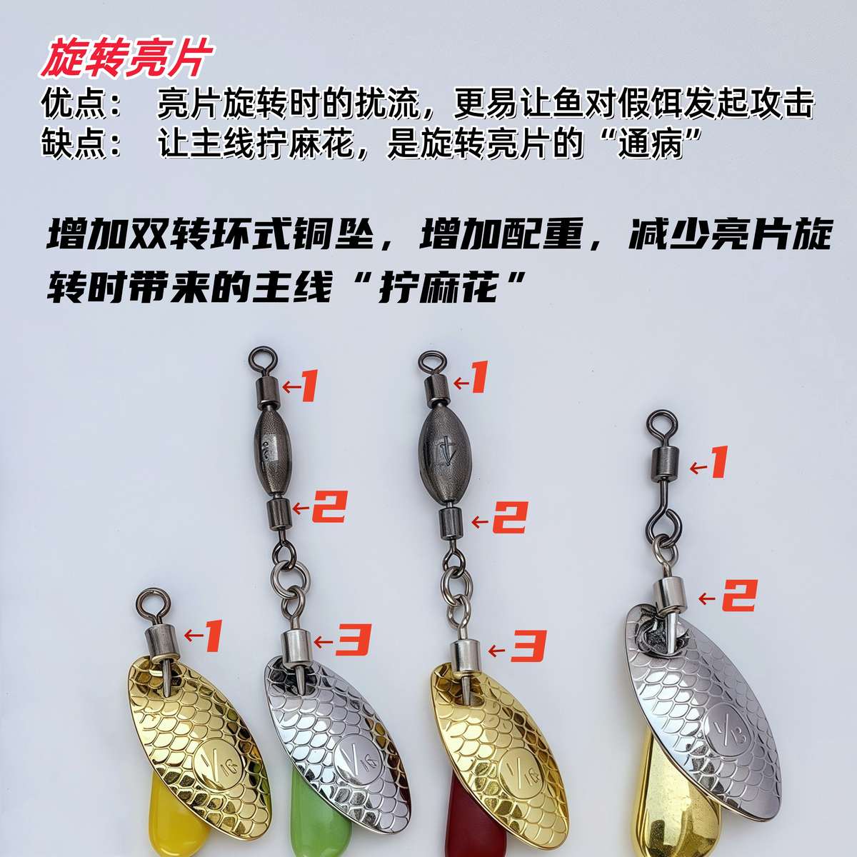 不归路亚免助投器飞旋旋转瓜子亮片路亚饵飞蝇钩微物马口翘嘴假饵