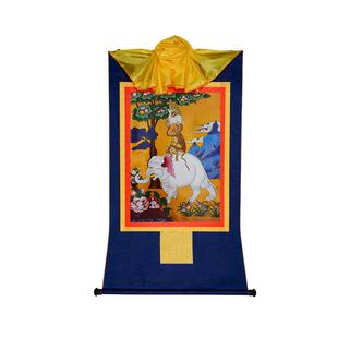 藏村唐卡挂画和气四瑞中式装裱镀金烫金画心居家装饰壁画吉祥四瑞