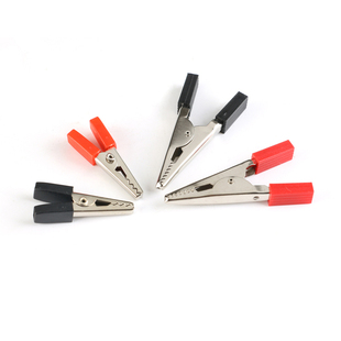 鳄鱼夹子电夹电线小电瓶夹电源夹电工测试夹搭接线夹（10只）