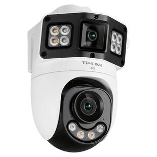 普联TP-LINK摄像头内置无限4G终身免费流量双摄联动600万高清全彩家用监控器手机远程360度室外防水摄影头