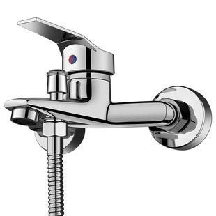 淋浴混水阀冷热水龙头花洒洗澡套装热水器三联喷头太阳能开关全铜