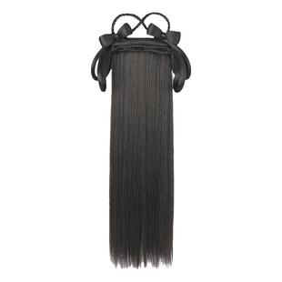 儿童汉服假发包古风新年头饰女古装发箍一体式拜年服造型盘发发髻