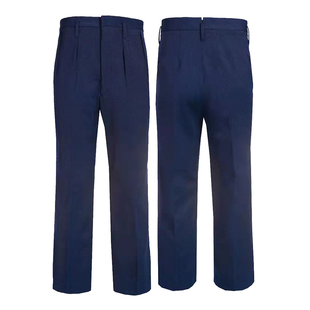 男士正品原装65马裤呢裤军绿色毛料秋冬裤藏青色马裤呢宽松裤子