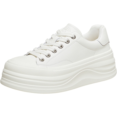 TATA他她小苏打女鞋2026春时尚休闲鞋百搭厚底板鞋白色鞋G2P01AM6