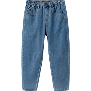 巴拉巴拉儿童牛仔裤中大童宝宝裤子春秋季新款男女童休闲长裤夏薄