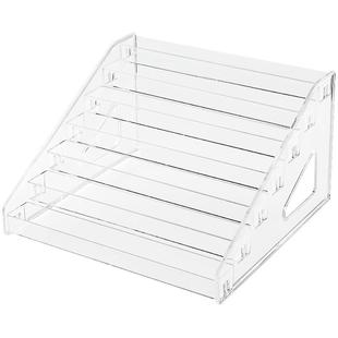 亚克力展示架透明阶梯小摆件置物架吧唧手办直播陈列多功能收纳架