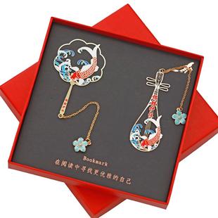 故宫文创猫咪纪念品金属书签精美创意文具儿童礼品学生用圣诞节礼品圣诞老人中高考毕业礼物龙年礼品定制书签