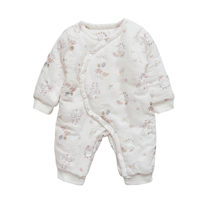 冬季婴儿加厚夹棉保暖连体衣服