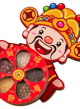 五谷丰登财神爷冰箱贴磁吸摆件