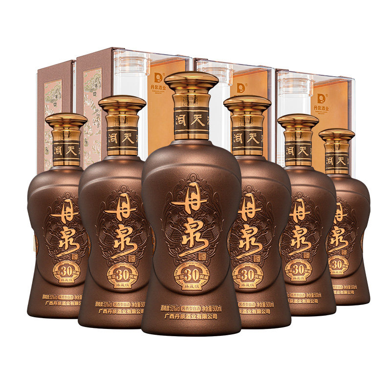 【酒厂自营】丹泉酒洞藏30臻藏级53度酱香型白酒500mL*6瓶整箱
