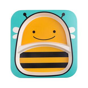 儿童饭碗分格辅食餐盘家用防摔防烫幼儿园宝宝专用卡通碗杯勺套装