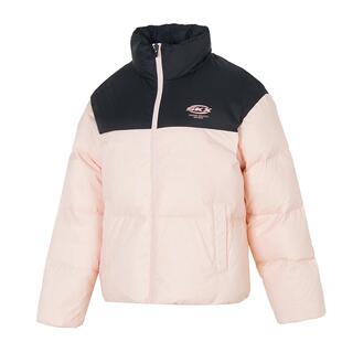 斯凯奇官方正品女装2025春季新款运动服草莓奶油色通勤保暖羽绒服