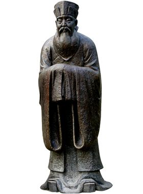 中国南宋时期理学家朱熹校园古代文化名人景观玻璃钢雕塑艺术摆件