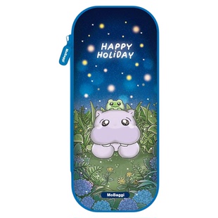 晨光 呱呱夏令营2 大容量EVA笔盒 卡通中小学生少女图案半透明晶闪外壳装铅笔硬壳PU底笔袋BD0245文具