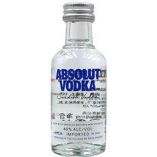 绝&对伏特加苹果马天尼梨覆盆莓原味小酒版酒样酒办迷你装50ml