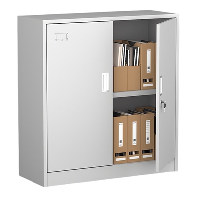 办公室文件柜铁皮柜矮柜财务资料档案柜电脑桌边柜带锁工具储物柜