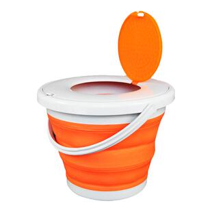 收缩桶硅胶伸缩桶可折叠打水桶有盖便携式多功能带盖户外钓鱼桶