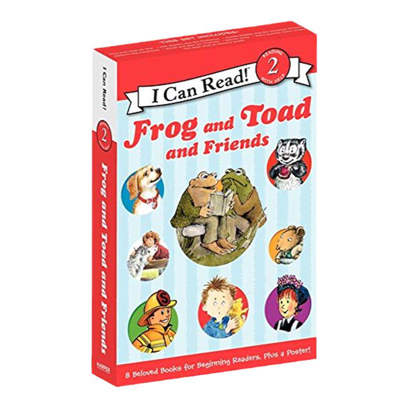 青蛙和朋友们8册套装 英文原版 Frog and Toad Friends Box Set与蟾蜍是好朋友 弗洛格ICanRead分级读物 汪培珽第二阶段 英语书籍