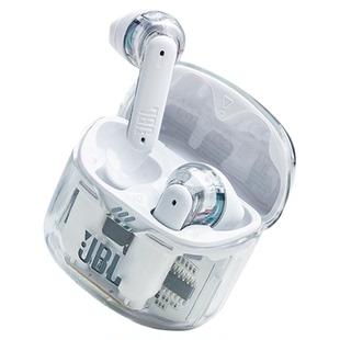 JBL TUNE FLEX小晶豆降噪版 主动降噪真无线蓝牙耳机入耳式半透明