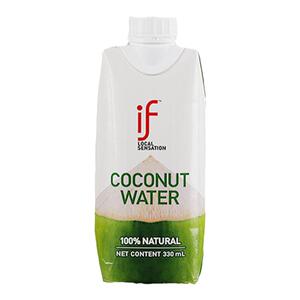 泰国进口if椰子水330*24瓶纯椰汁水健身孕妇果汁含电解质饮料整箱