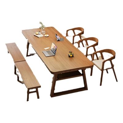 现代简约客厅家用实木书桌