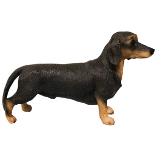 世界名犬腊肠犬模型喜欢小狗摆件的朋友桌面装饰品仿真狗生日礼物