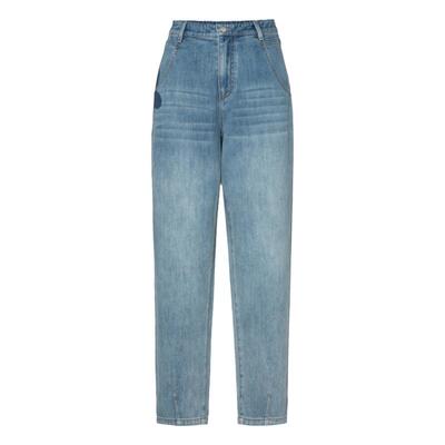 H.GENTEEL荷高新款夏装女口袋花朵元素丹宁牛仔裤GCD22420591