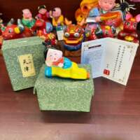 【 Chang 'an Lychee Theme Series 】 Tianjin Clay Figurines Zhang Handmade Yellow Clay Figurines as Souvenirs thumbnail 2