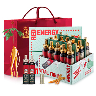 正官庄6年根高丽参红参滋补活气力精力口服液能量魔方20ml*20瓶