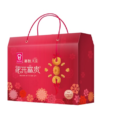 嘉顿花开富贵饼干礼盒535g