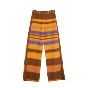 安悦溪同款LALABOBO春潮可爱保暖字母条纹毛织休闲裤|LBCD-WXZC87