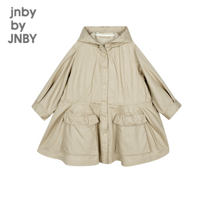 江南布衣童装长袖风衣中长款外套纯棉休闲春男女童儿童jnbybyjnby