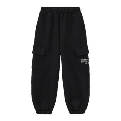 nbakids童装2025冬季新款男女童休闲长裤保暖卫裤K254TP030P